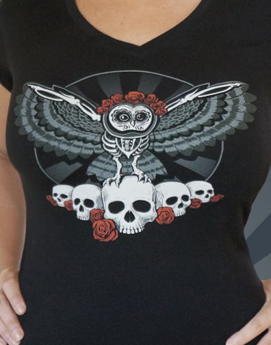 juniors scoop neck : dark gray : front half view