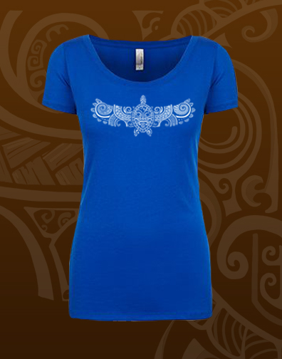 juniors v neck : royal blue : front view