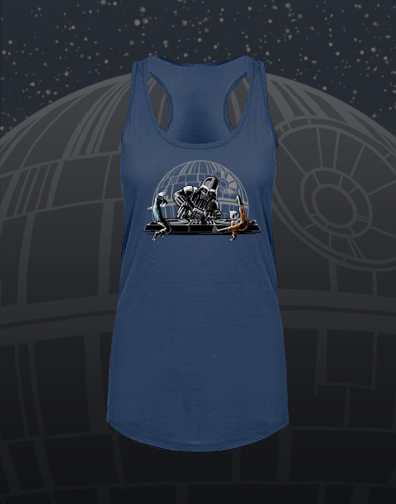 juniors scoop neck : black : front view
