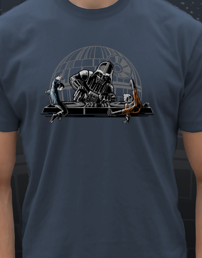 guys crew neck : black : front half view