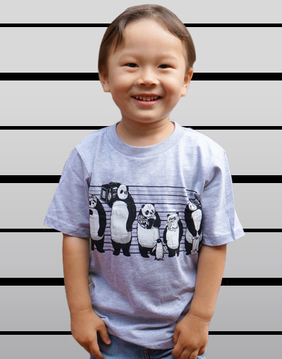 girls v-neck : dark gray : front half view