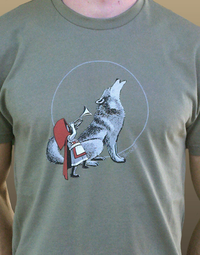 guys crew neck : military green : front half view