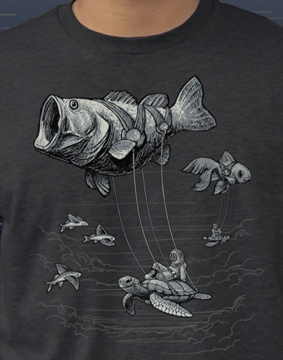 guys crew neck : black : front half view