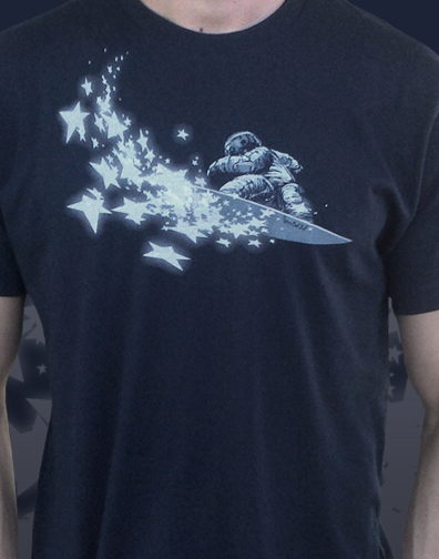 guys crew neck : navy : front half view